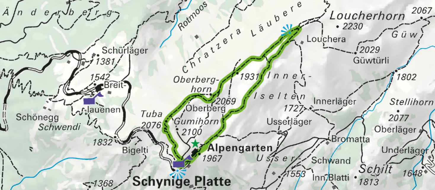 Wanderbuch Berner Oberland Landkarte