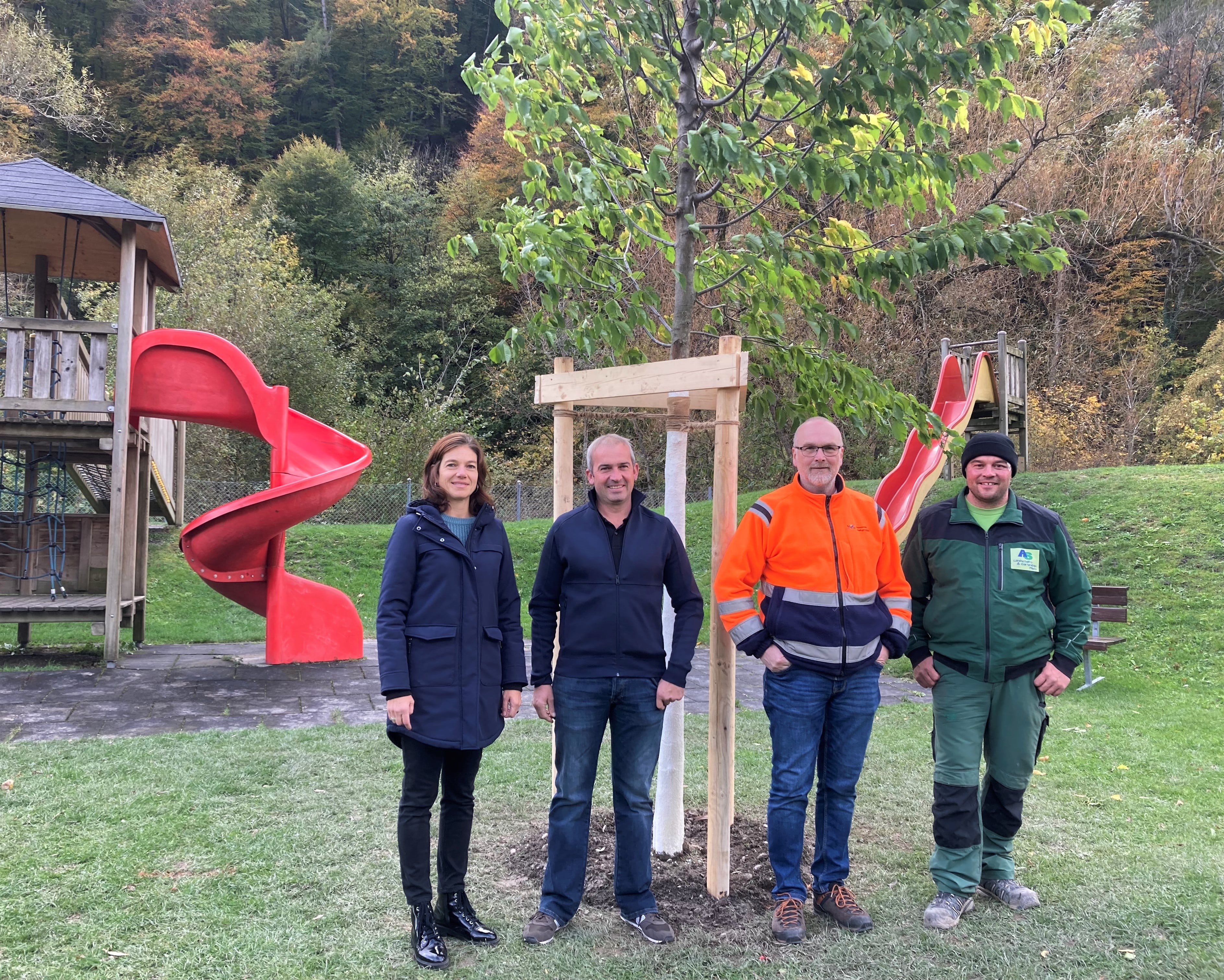 Baumpflanzung in Mels