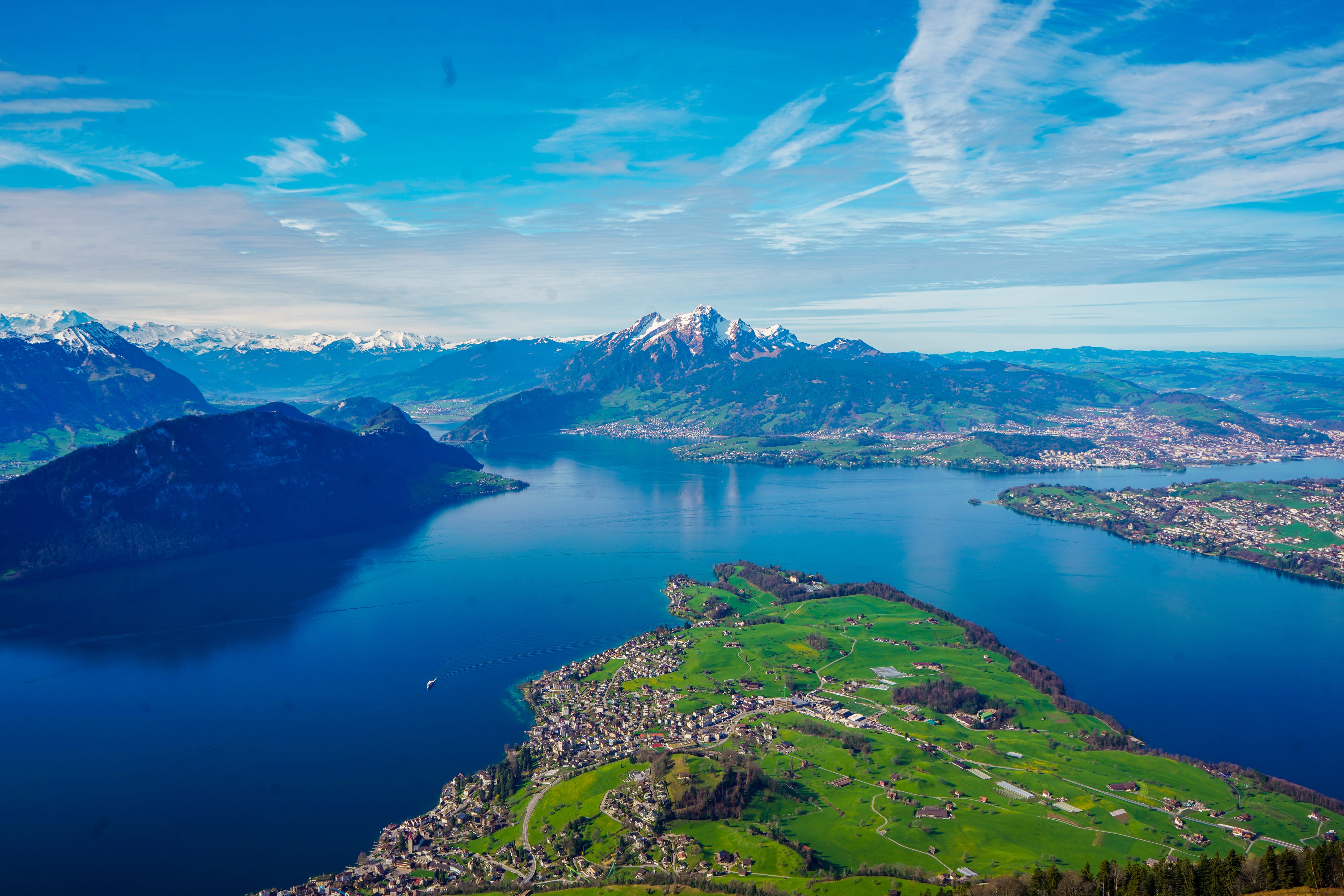 Blick von der Rigi auf den Vierwaldstättersee