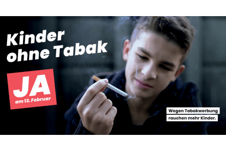 Intitiative Kinder ohne Tabak Jugendlicher mit Zigarette