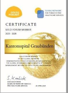 Zertifikat Rauchstopp